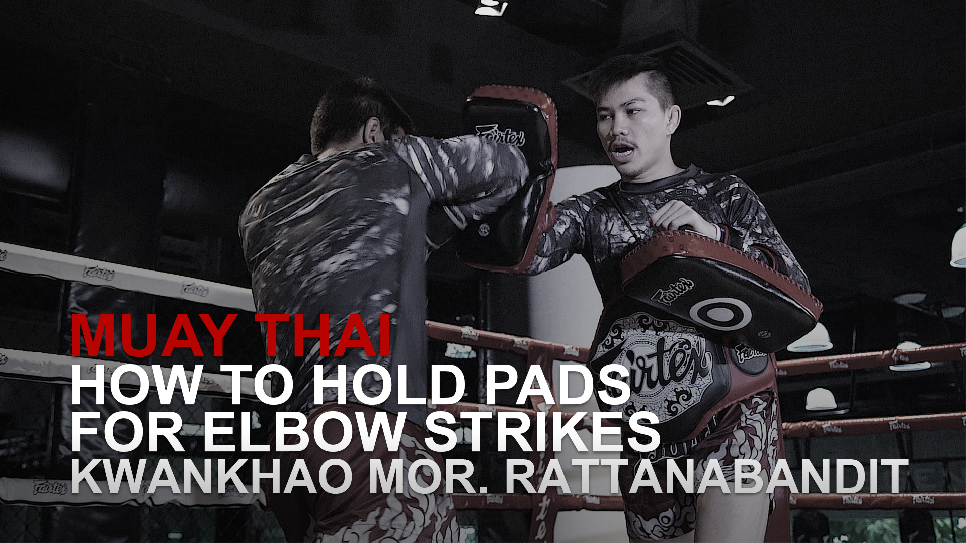 How To Hold Pads For Elbow Strikes In Muay Thai Evolve University